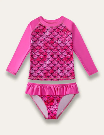 Mermaid Print Swim Suit - Mini Taylor